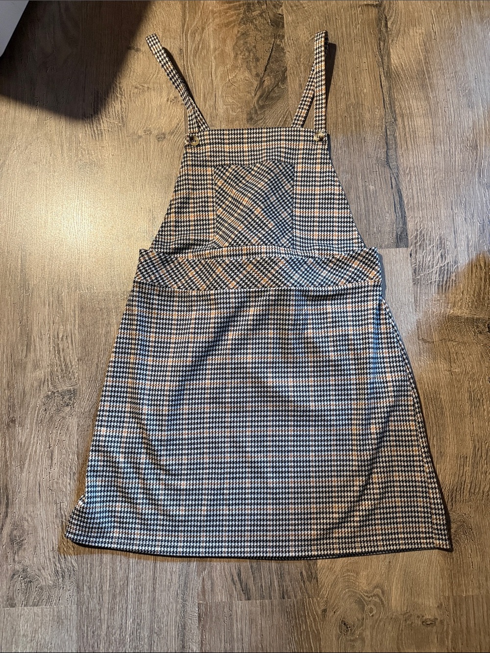 torrid Black and White Checked Pinafore Dress